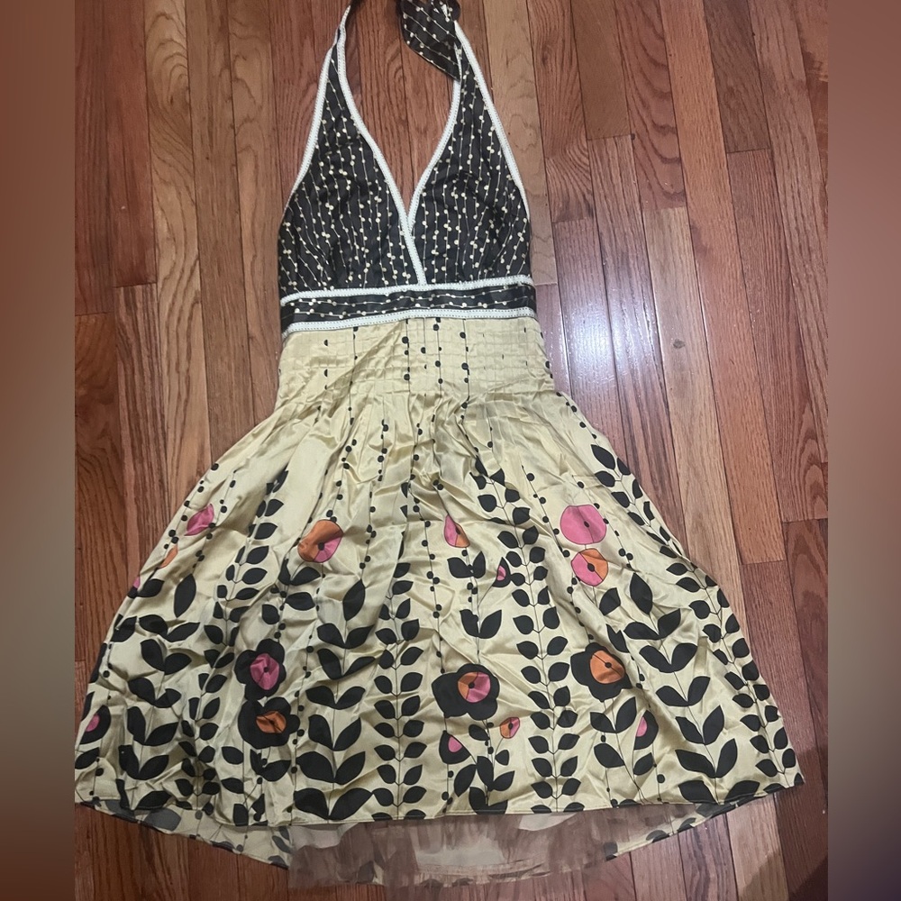 TED BAKER HALTER NECK DRESS